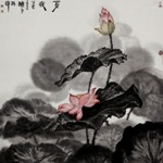 Chinese painting: Lotus