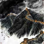 Chinese painting: Great Wall at Frontier