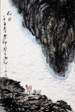 Chinese painting: Looking up